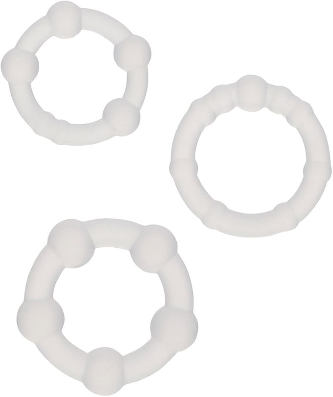 CalExotics Alpha Beaded Penis Ring Set