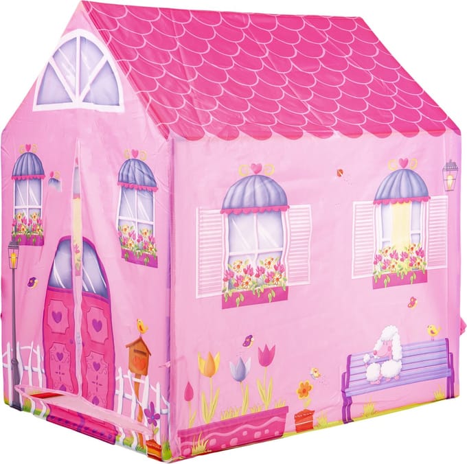 Speeltent roze huis 92x72x102 cm – Kindertent – Speelhuis