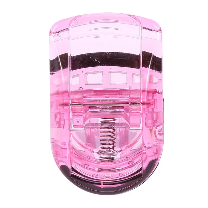 Mini Draagbare Wimperkruller Clip met Rubber Wimper Natuurlijke Krulclip Cosmetische Tools Roze roze