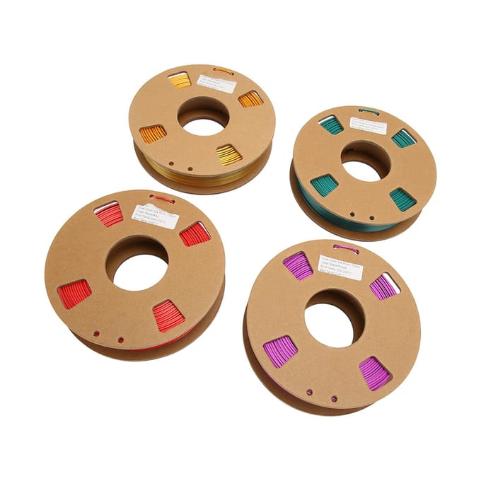4 Stuks 3D Printer Filament Dubbele Kleur 1.75mm 8.8oz Netto Gewicht 200 tot 220 Celsius PLA Filament voor 3D beige