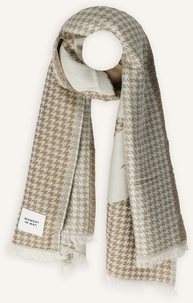 MOMENT IN MAY. Rosario Sjaals Dames - Beige - Maat ONESIZE