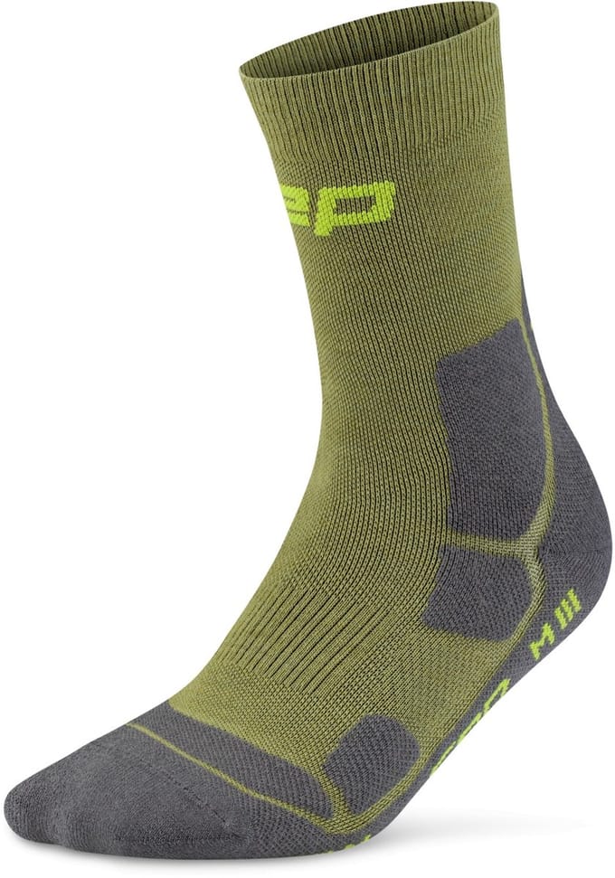 CEP Hiking Merino Mid-Cut Compressie - Olijfgroen - Dames (40-43)