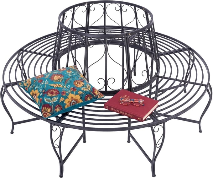 boombank - zwart - 85x160 cm - rond