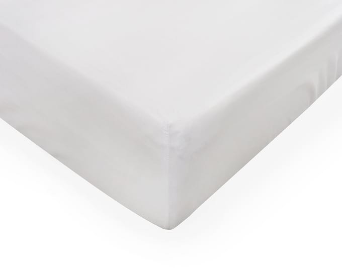 Jersey hoeslaken met lycra, 200x220cm, wit