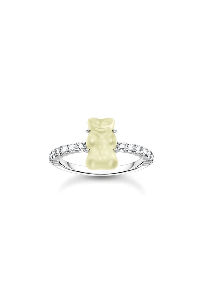 Thomas Sabo - TR2459-052-14-54 - Ring - 925 zilver - Dames - Goldbär wit - Ringmaat 54