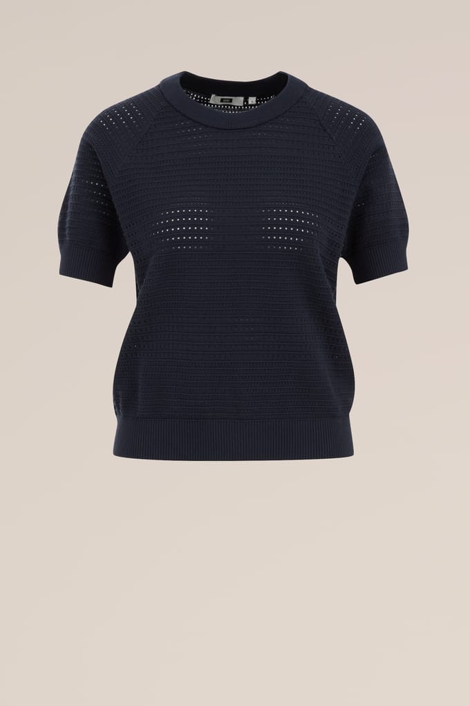 We Fashion Knitted Pullover Navy Blue Größe: S | Pullover Outlet | Damen | Blau