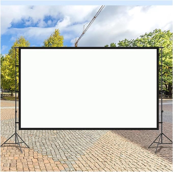 Projectiescherm - Filmdoek Beamer - Thuisbioscoop Creëren - Opvouwbaar Draagbaar - 100 inch - Wit