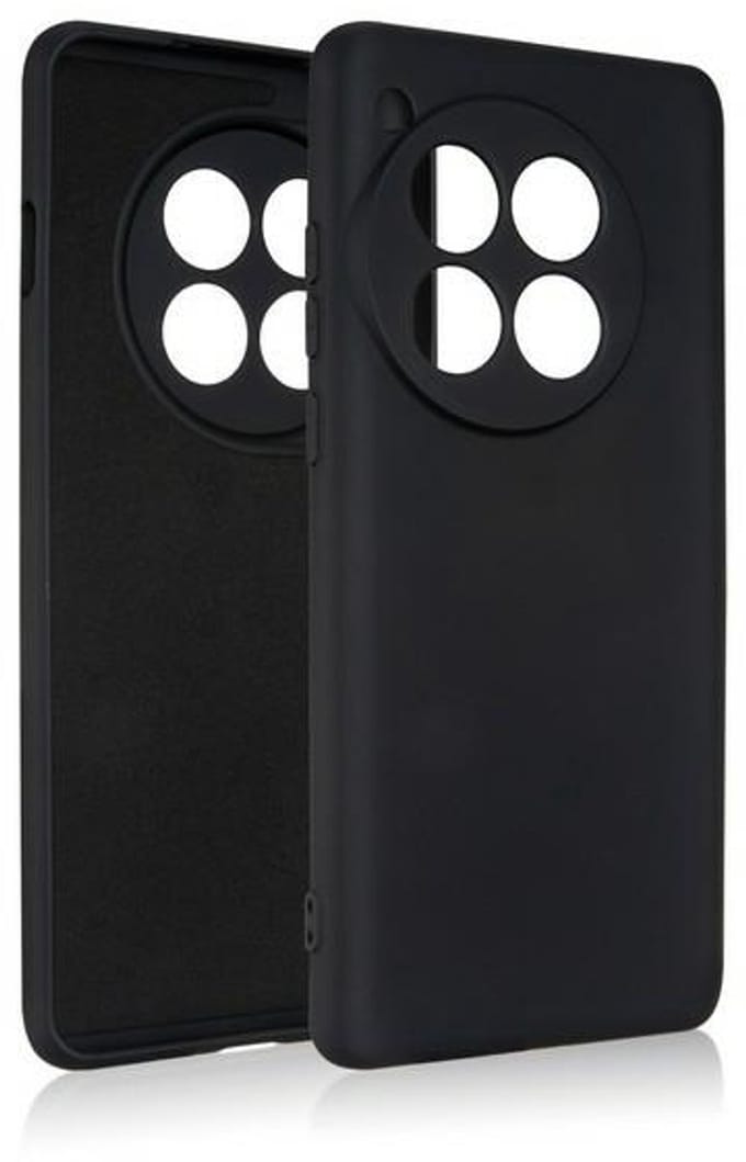 Beline Silicone - Hoesje voor mobiele telefoon - OnePlus 12 5G - Zwart - Mat