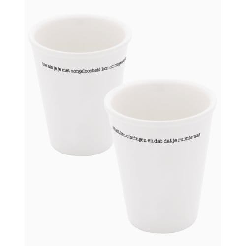 Porseleinen Beker Poëten Aan Tafel - Het Servies - Bert Schierbeek