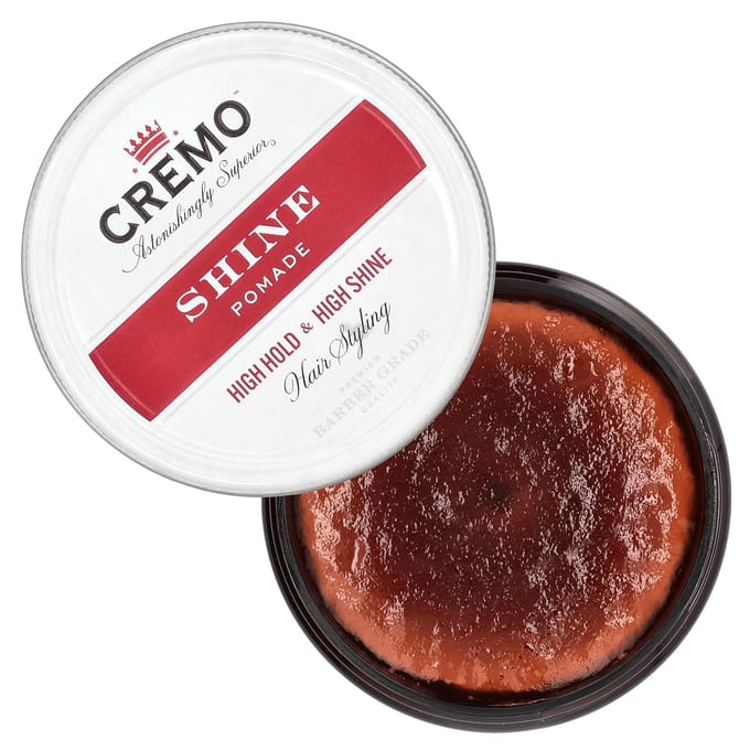 Cremo, Shine Pomade, Hoge Fixatie & Hoge Glans, 4 oz (113 gr) white