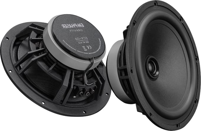 Emphaser ECX-G6 - Autospeakers - 16.5cm speakers - 2 weg coaxiale set - 165mm luidsprekers - 100 Watt RMS - 4 Ohm