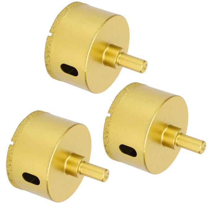 3 Stuks Diamant Boorgatzaag Cutter 60mm2.4in Boorgereedschap voor Graniet Keramiek Beton Marmer