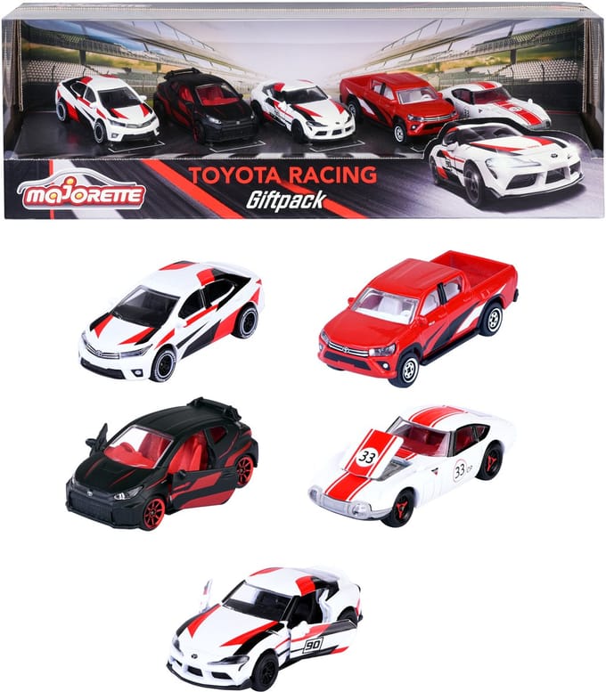 Majorette - Auto Toyota Racing - 5 stuks - Vanaf 3 jaar
