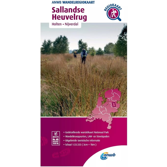 Sallandse Heuvelrug - Anwb Wandelregiokaart - ANWB