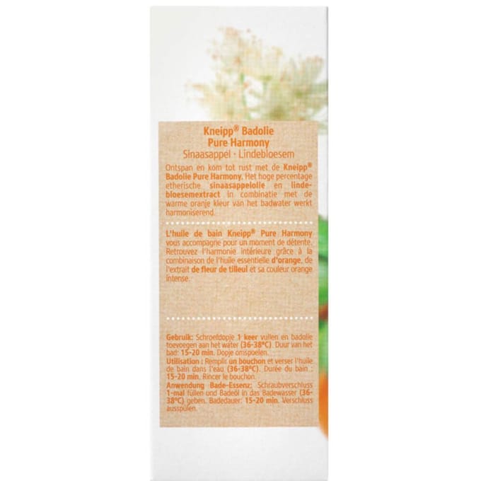 Kneipp Pure Harmony - Badolie - Oranje lindebloesem - 100 ml