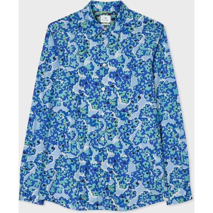 Paul Smith Ls Regular Fit Shirt Blue Größe: S | Casual hemden Outlet | Herren | Blau