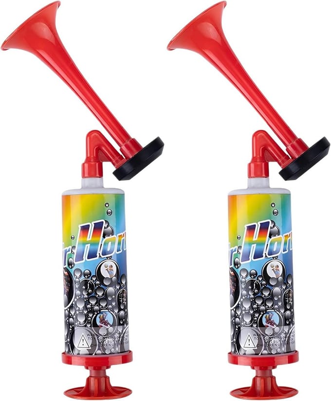 Set van 2 Draagbare Luchthoorns voor Evenementen en Feesten