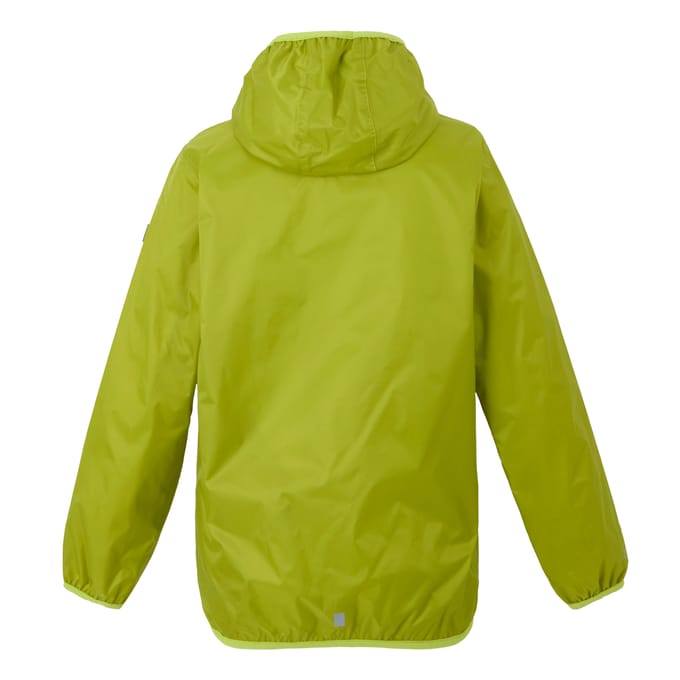 Regatta Groot Buitenshuis Kinderen/Kinderen Lever II Packaway Rain Jacket (Grenoble groen/wild lime)