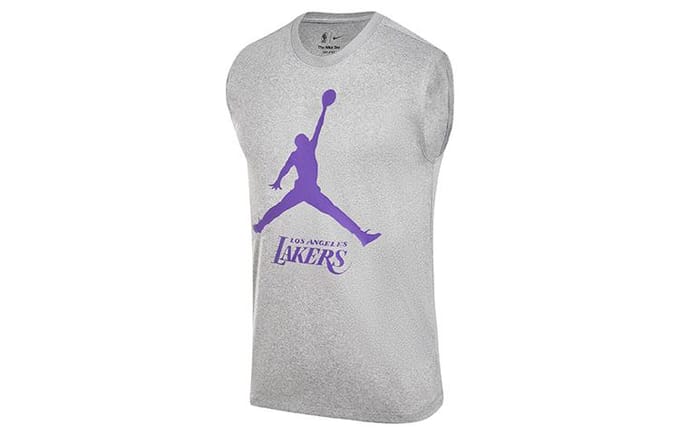 Jordan Tanktop Heren Rolling Gray S white