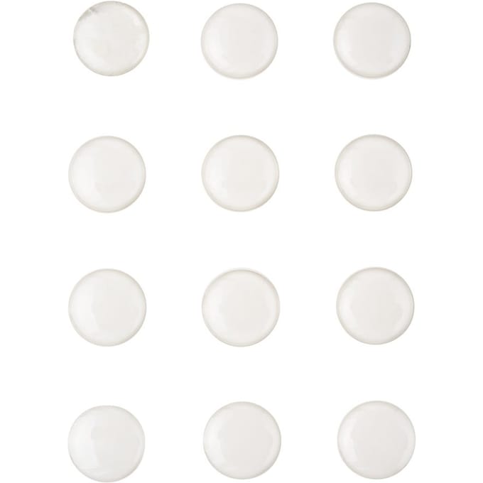 Epoxy Sticker "Dorzichtig", 12 stuks - Ø 14 mm
