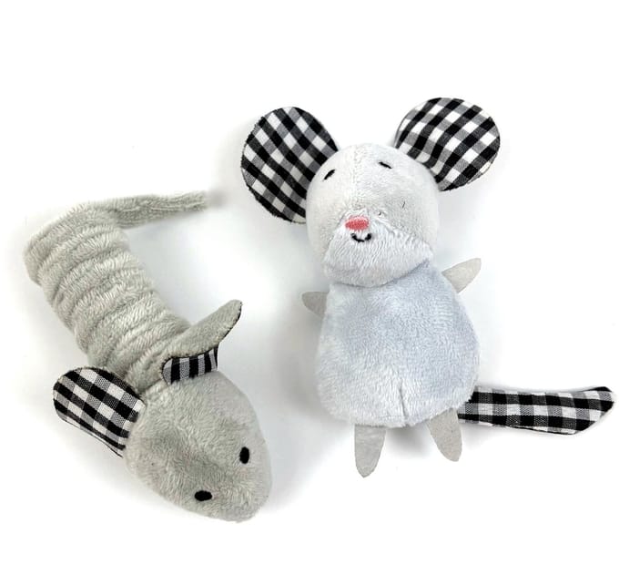 Happy pet tabby patch muizen 11 cm en 9 cm