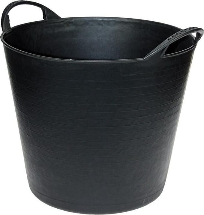 Flexibele kuip 42 liter zwart