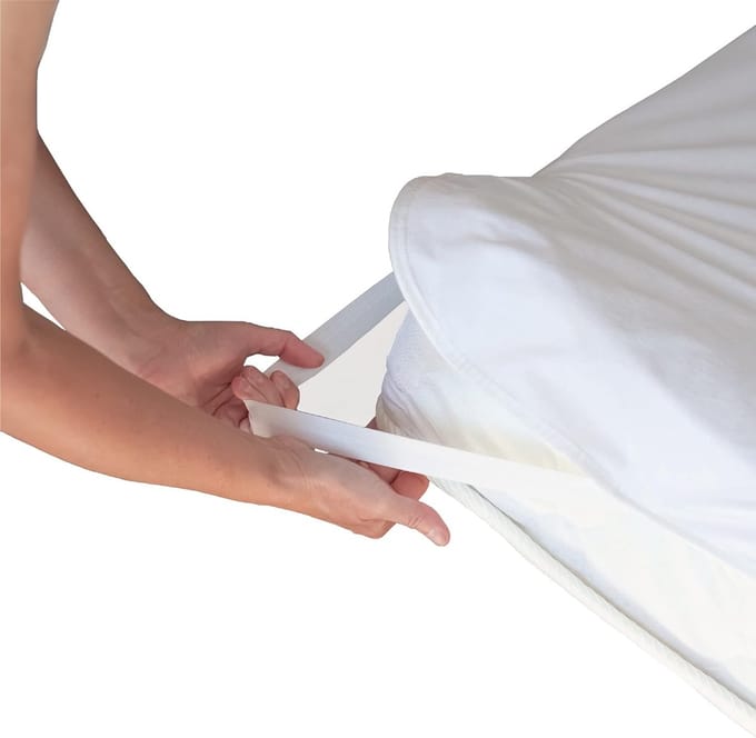 Matrasbeschermer - Molton topper - Matras beschermen - Waterdicht ademend - 120x200 cm - Wit