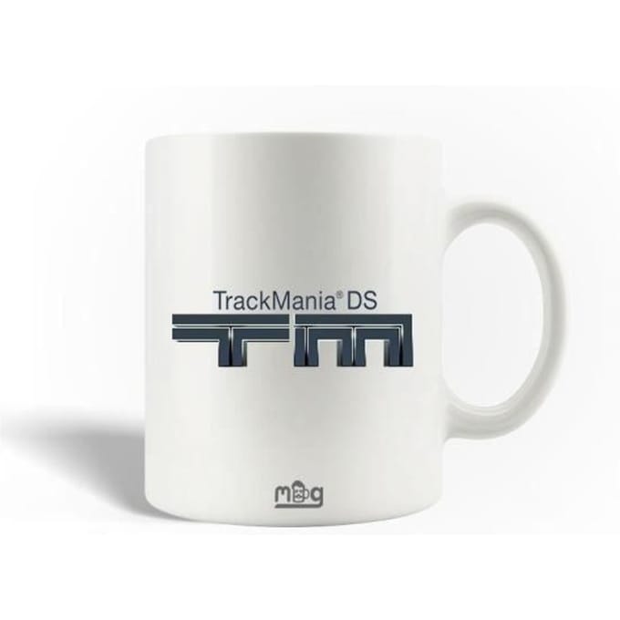 Mug en Céramique - MANIACASE - Trackmania ds logo - 30cl - Compatible lave-vaisselle - Blanc