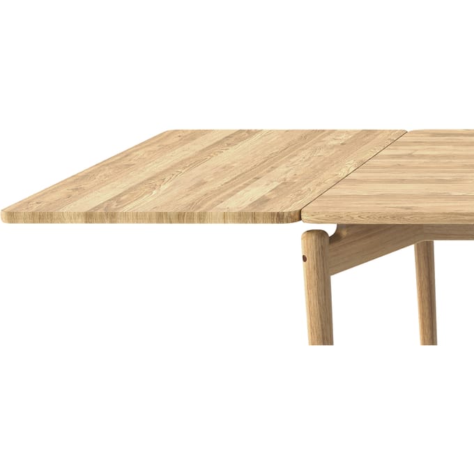bruunmunch Uitschuifblad Pure Dining eettafel - eiken wit, geolied