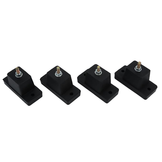 Schokdempende basis Schokbestendige voetkussen voor buiten airconditioning beugel black