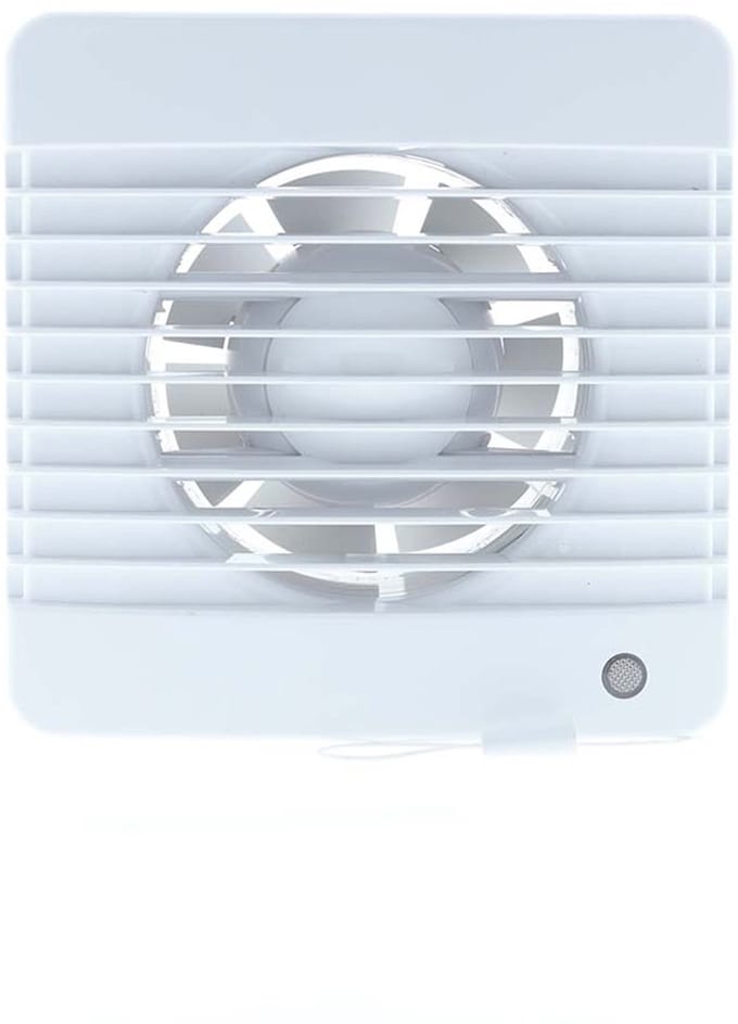 Badkamerventilator wit Ø100mm met trekkoord