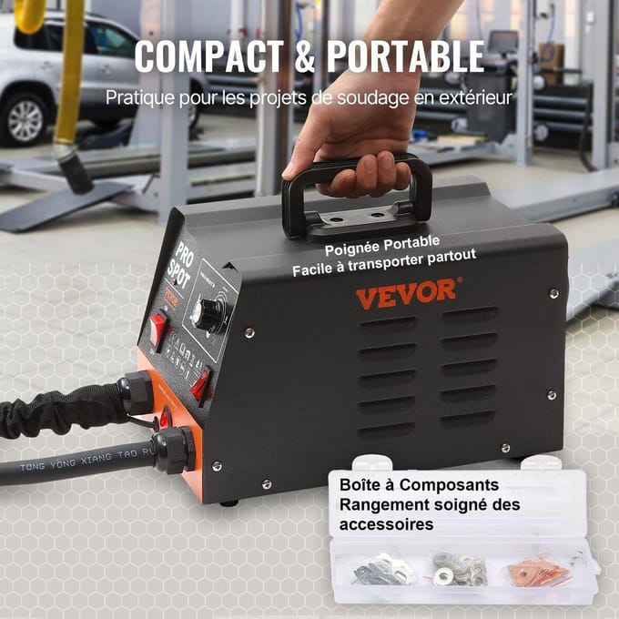Stud Welder Deuk Reparatie Kit 3 KW Puntlasapparaat Deuktrekker & 6 Lasmodi