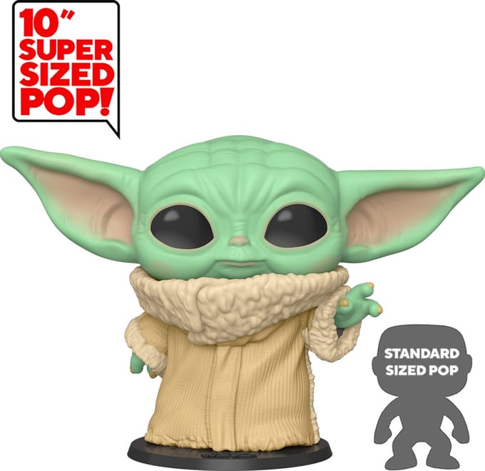 Beeldje Funko The Mandalorian Super Sized Pop Star Wars The Child