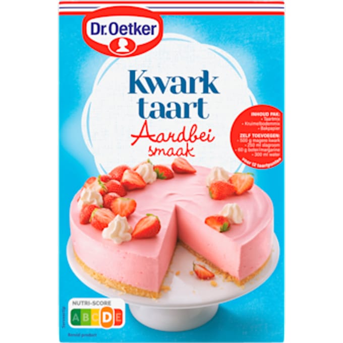 Kwarktaart aardbeiensmaak bakmix