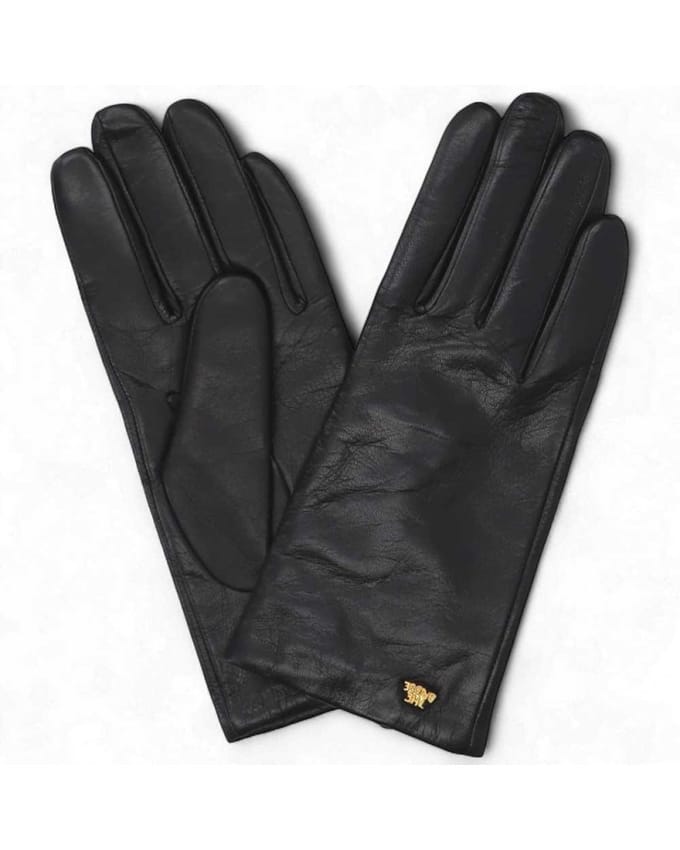 The Bridge Women's Black Leather Handschoenen - 141013DU-30-0750