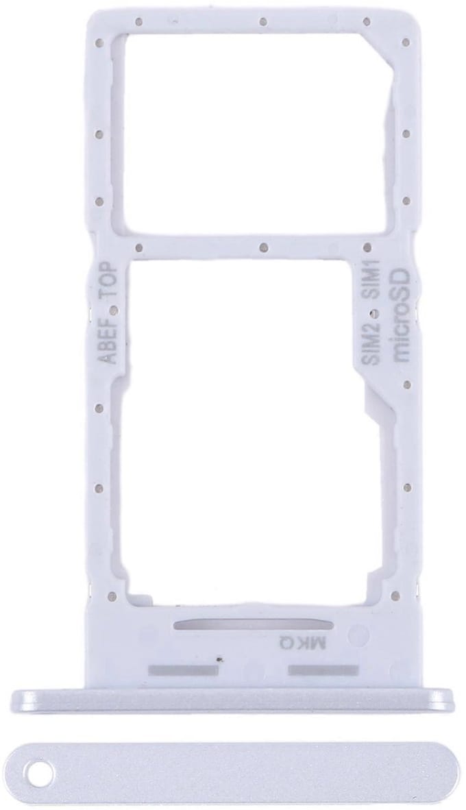 Voor Samsung A73 Sim/SD Kaarthouder Wit