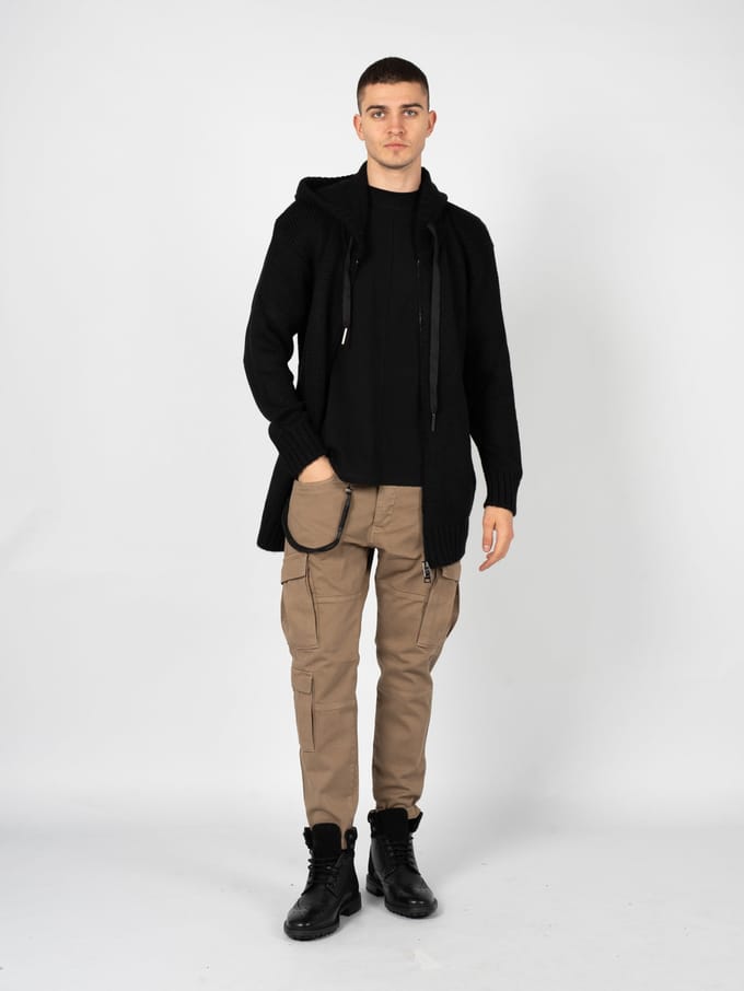 La Haine Inside Us Cardigan LM007 Mannen zwart