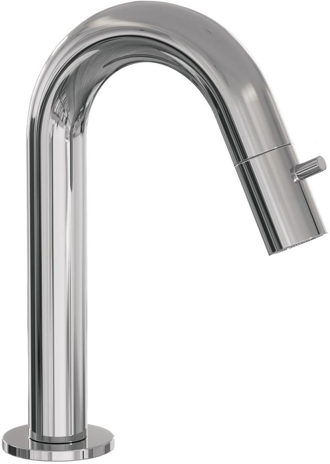 Brauer Chrome Edition opbouw fonteinkraan met gebogen uitloop chroom
