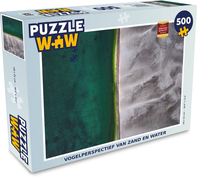 Puzzel zand en water in Australië - Legpuzzel - Puzzel 500 stukjes