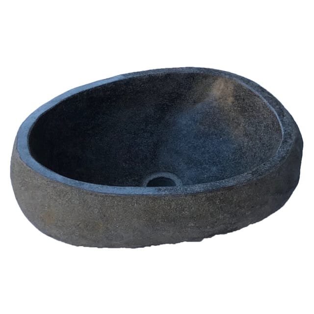 Vtw Living waskom riviersteen natuursteen - 40 x 15 cm