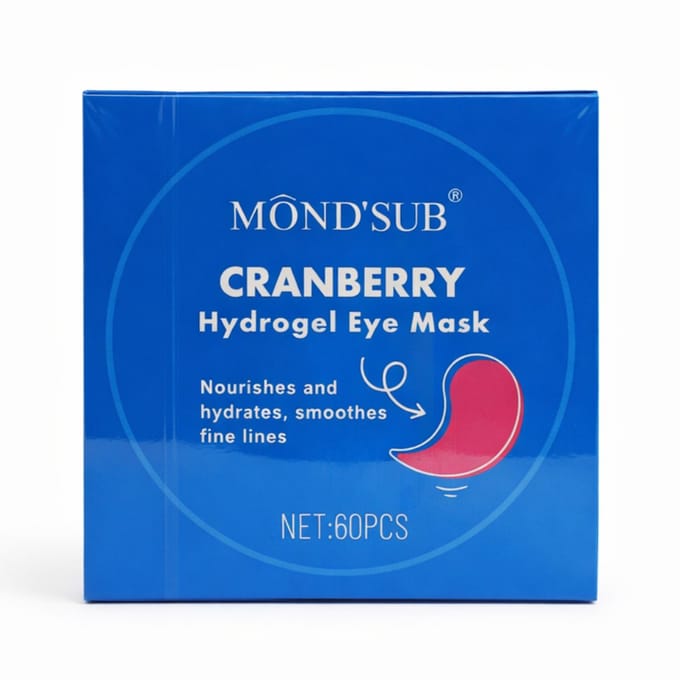 Dermarolling Hydrogel Eye Patches Oogmasker Cranberry 60pcs