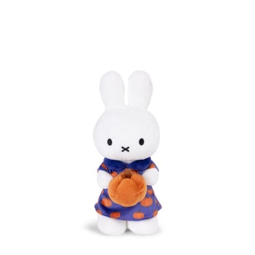 Nijntje knuffel, 24 cm, pompoen jurk