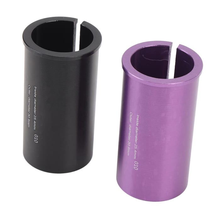 Zadelpen Adapter Shim Aluminiumlegering CNC Gefreesd Getextureerde Afwerking Fiets Zadelbuis Conversie