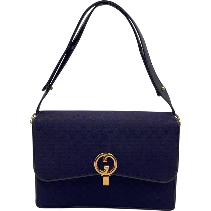 Gucci Vintage stoffen schoudertas