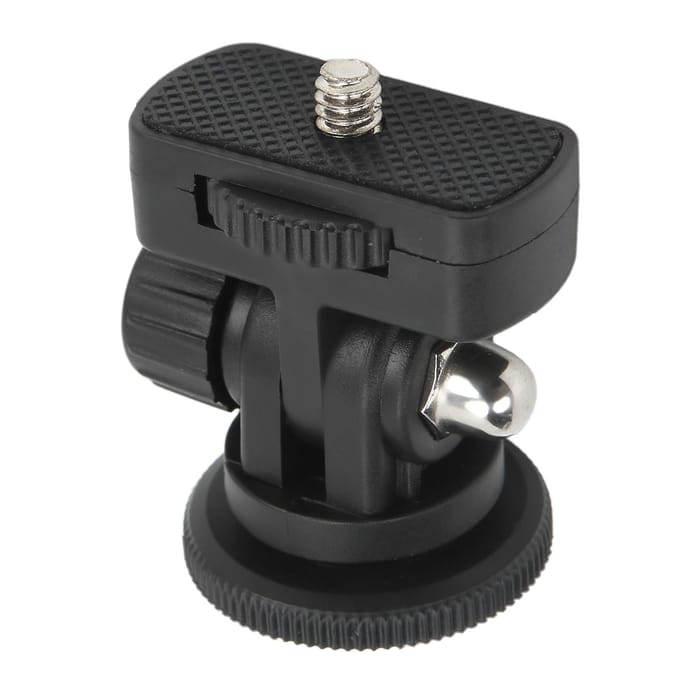 Monitor Kogelkop 180 Graden Verstelbaar Mini Monitor Accessoires met Koude Schoen 1/4 Schroefinterface gray