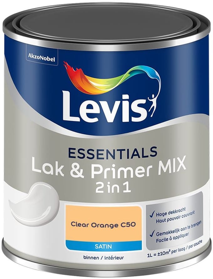 Levis - Essentials Lak & Primer Mix - Clear Orange C50 - Mengverf - 1 L
