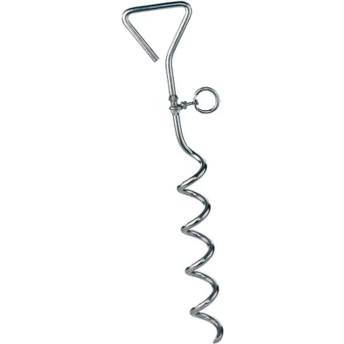 Seilflechter Grondanker - Verchroomd Staal - Spiraalvormig - 42cm