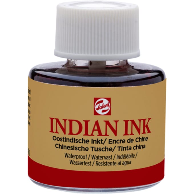 Oost-Indische inkt Talens zwart 11ml