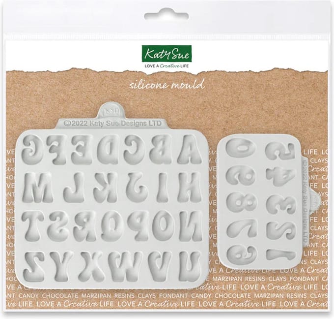 Katy Sue Siliconen Mal Fun Lettertype Alfabet en Cijfers set/2