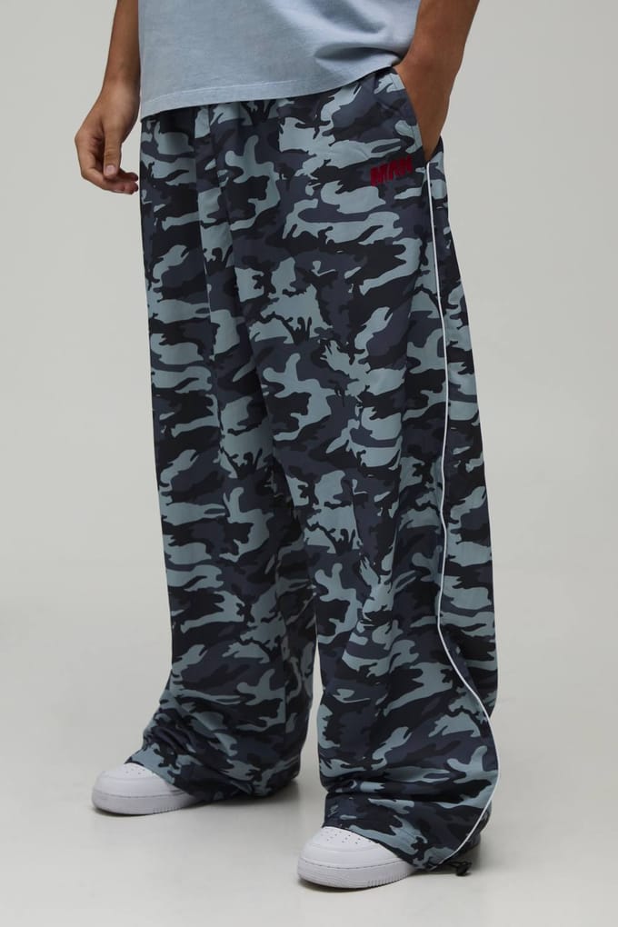 Extreme Parachute Camo Trainingsbroek | Black | Size Medium